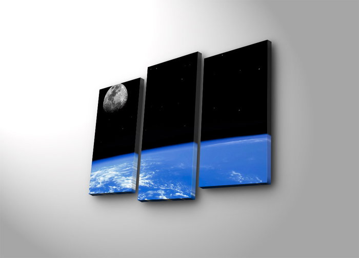 Wallity 3PATDACT-31 Lienzo Decorativo Iluminado con LED de 3 Piezas Wallity 3PATDACT-31 Lienzo Decorativo Iluminado con LED de 3 Piezas